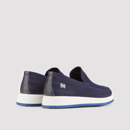 Madasat Navy Blue Slip On Casual Knit Shoes - 856 |