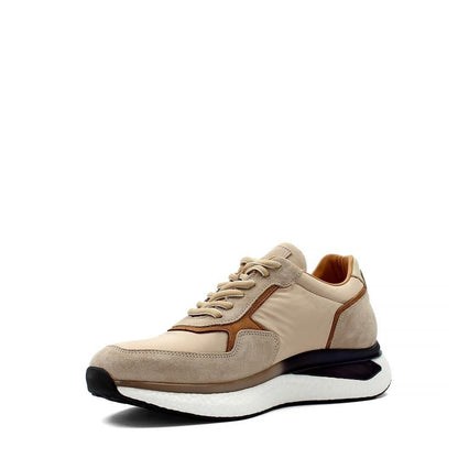 Madasat Beige Leather Men's Casual Shoes  - 902 |