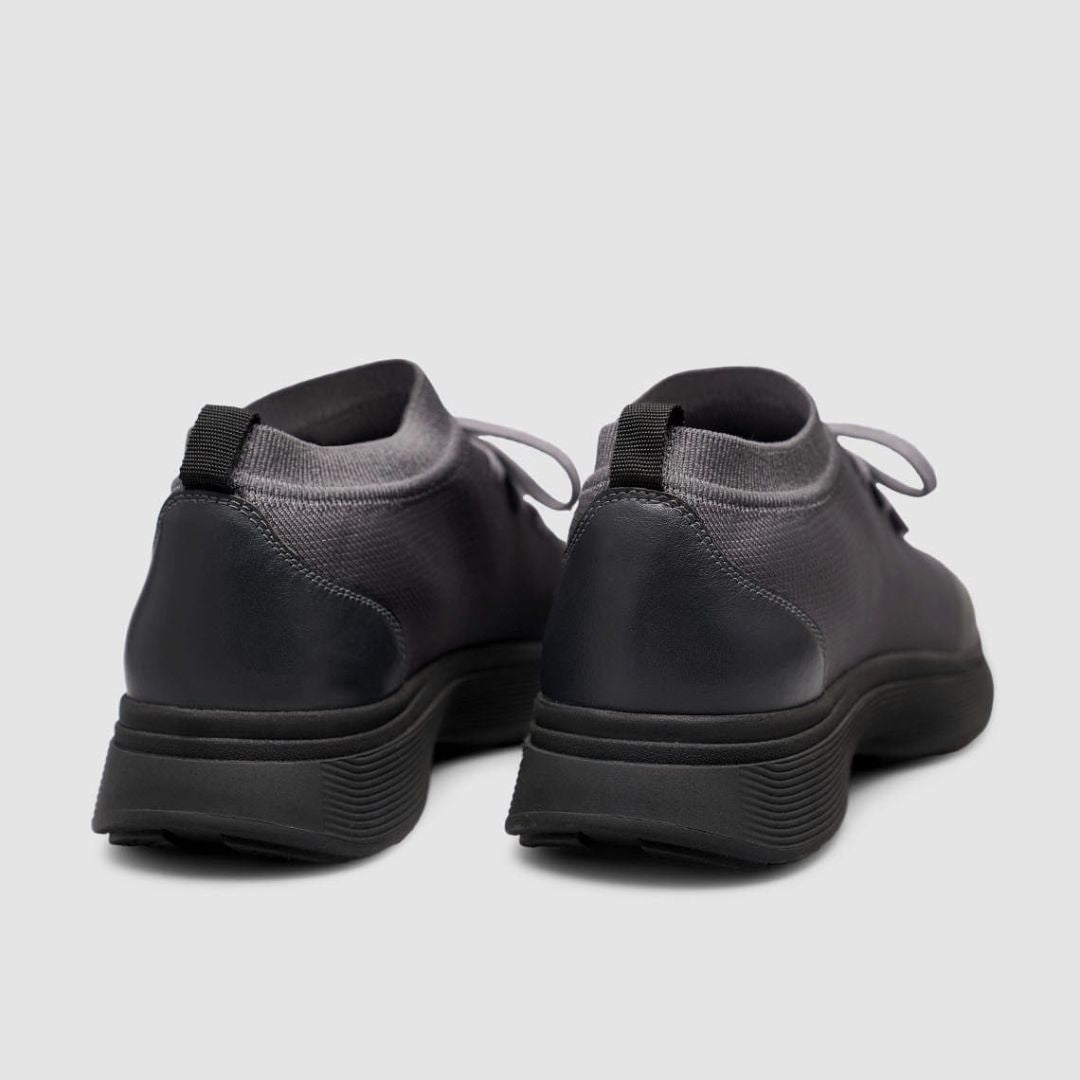 Madasat Charcoal Knit & Genuine Calf Leather  - 965 |