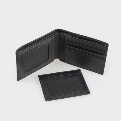 Madasat Black Leather Men's Wallet - 944 |