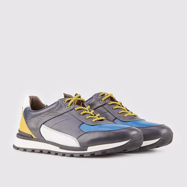 Madasat Grey Sneakers Leather Shoes - 813 |