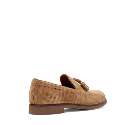 Madasat Tan Suede Men's Loafer Shoes - 905 |