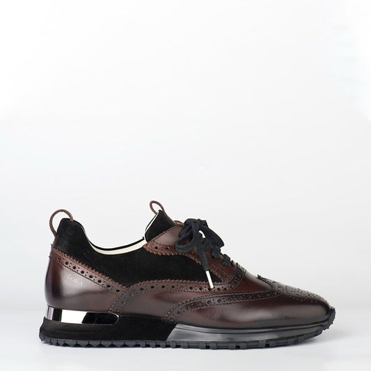 Madasat Brown Leather Sneakers - 216 |