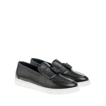 Madasat schwarzer Leder-Loafer – 678 |