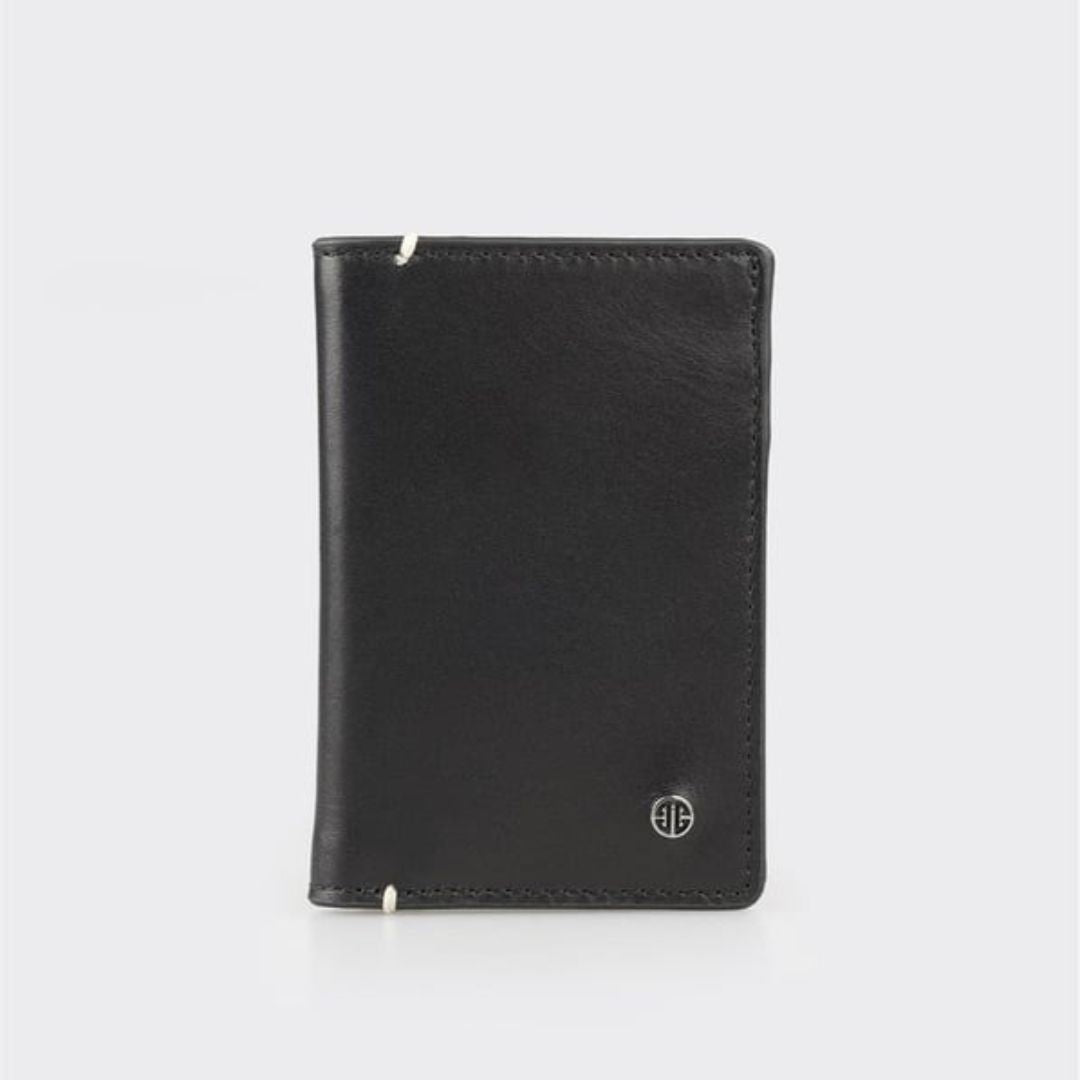 Madasat Black Leather Men's Wallet - 946 |