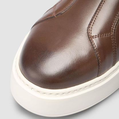 Madasat Genuine Leather Brown Men Shoes - 961 |