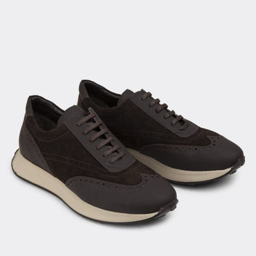 Madasat Brown Genuine Suede Casual Shoes  - 900 |