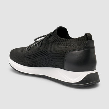 Madasat Men Knitted Black & White Casual Shoes - 959 |