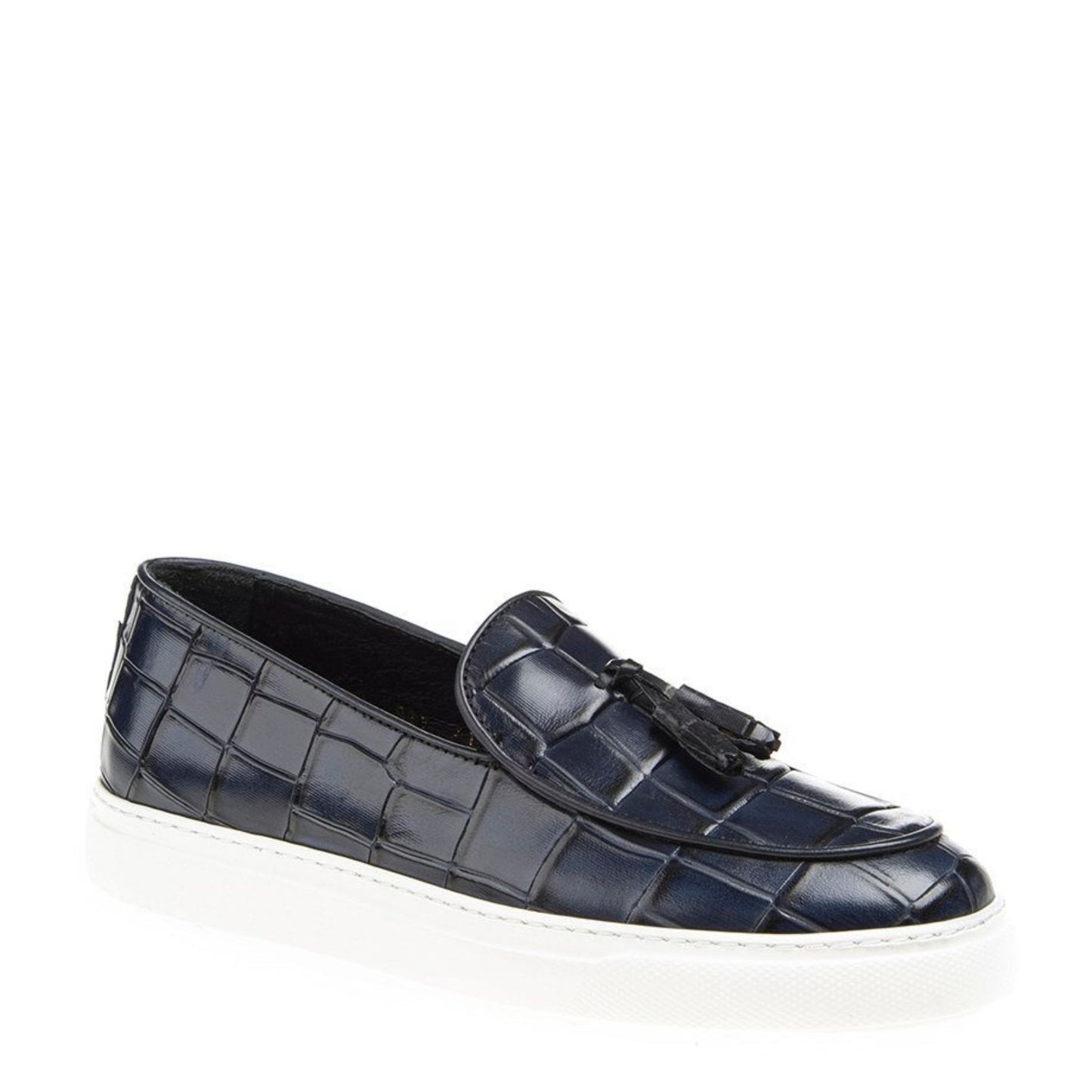 Madasat Navy blue Leather Loafer - 366 |