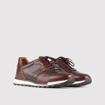 Madasat Brown Leather Casual Shoes - 341 |