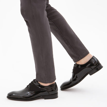 Madasat Black Leather Classic Shoes - 543 |