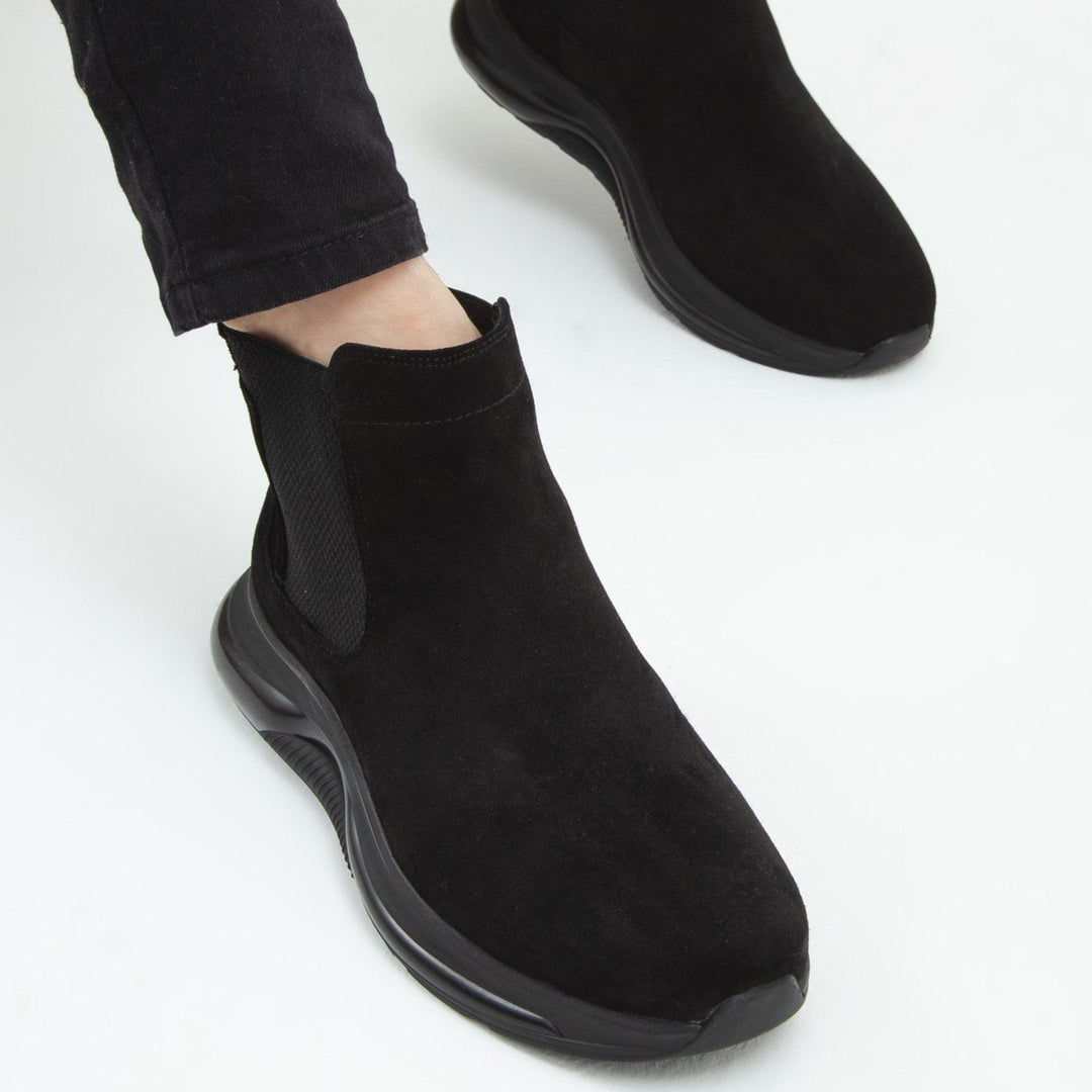 Madasat Black Suede Men's Casual Boots - 822 |