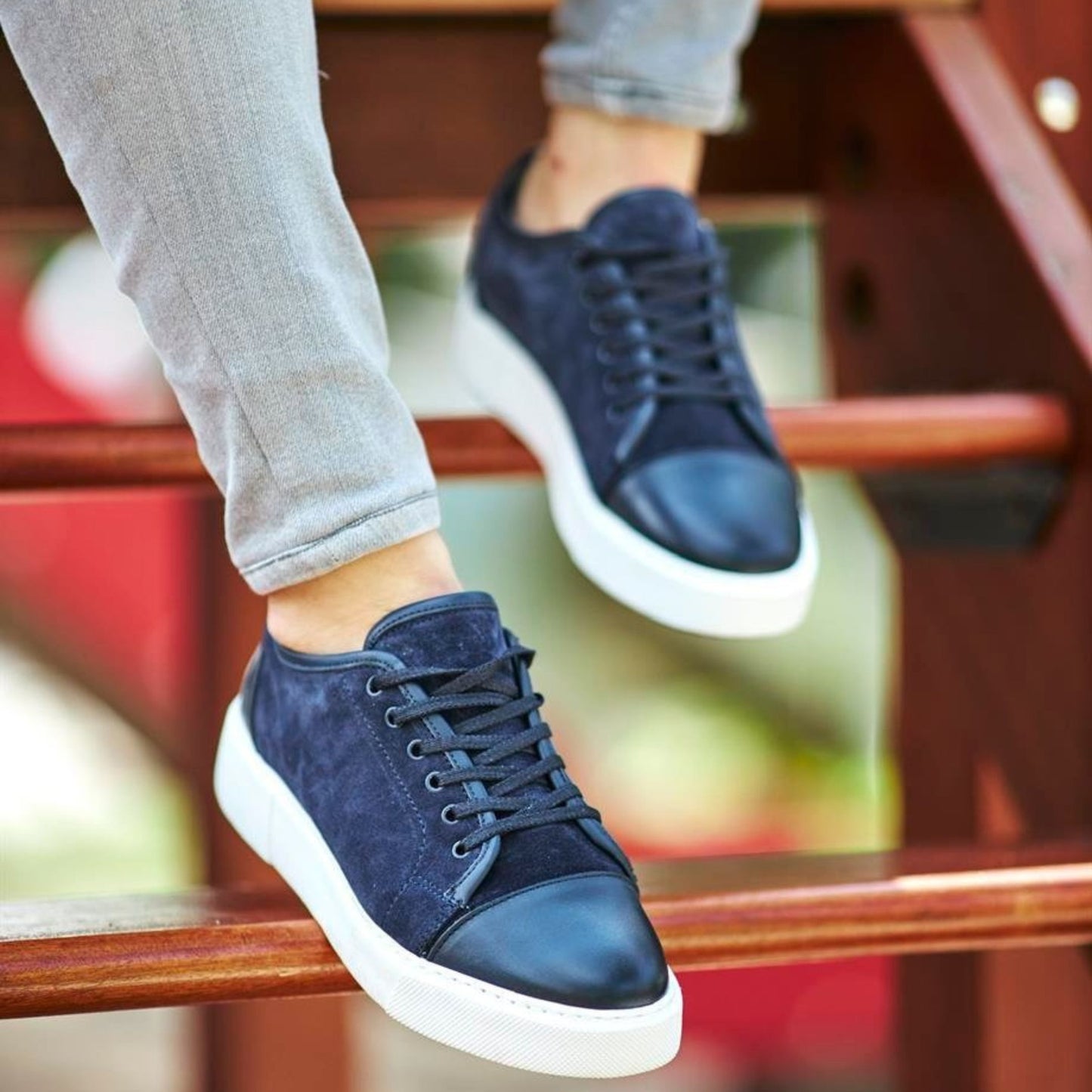 Madasat Navy Blue Casual Shoes - 686 |