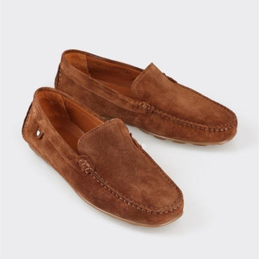 Madasat Tan Leather Men's Loafer Shoes - 897 |