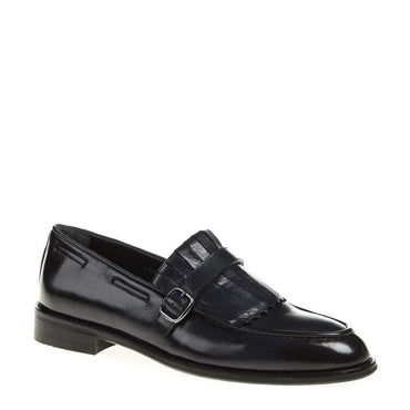 Madasat schwarzer Leder-Loafer – 719 |