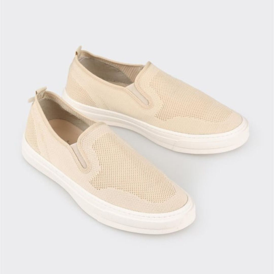 Madasat Beige Men's Slip on Shoes - 893 |