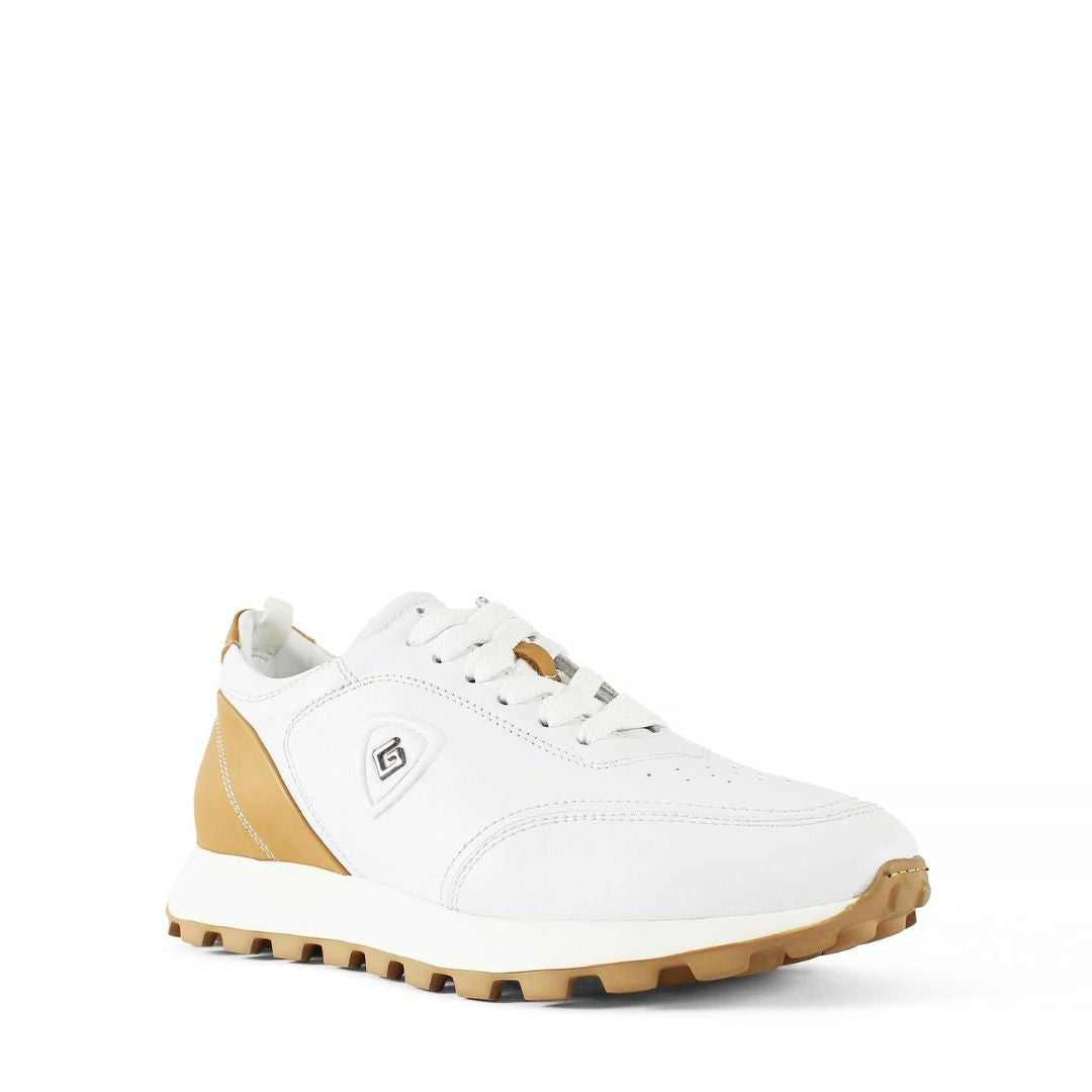 Madasat White Leather Men's Shoes - 884 |