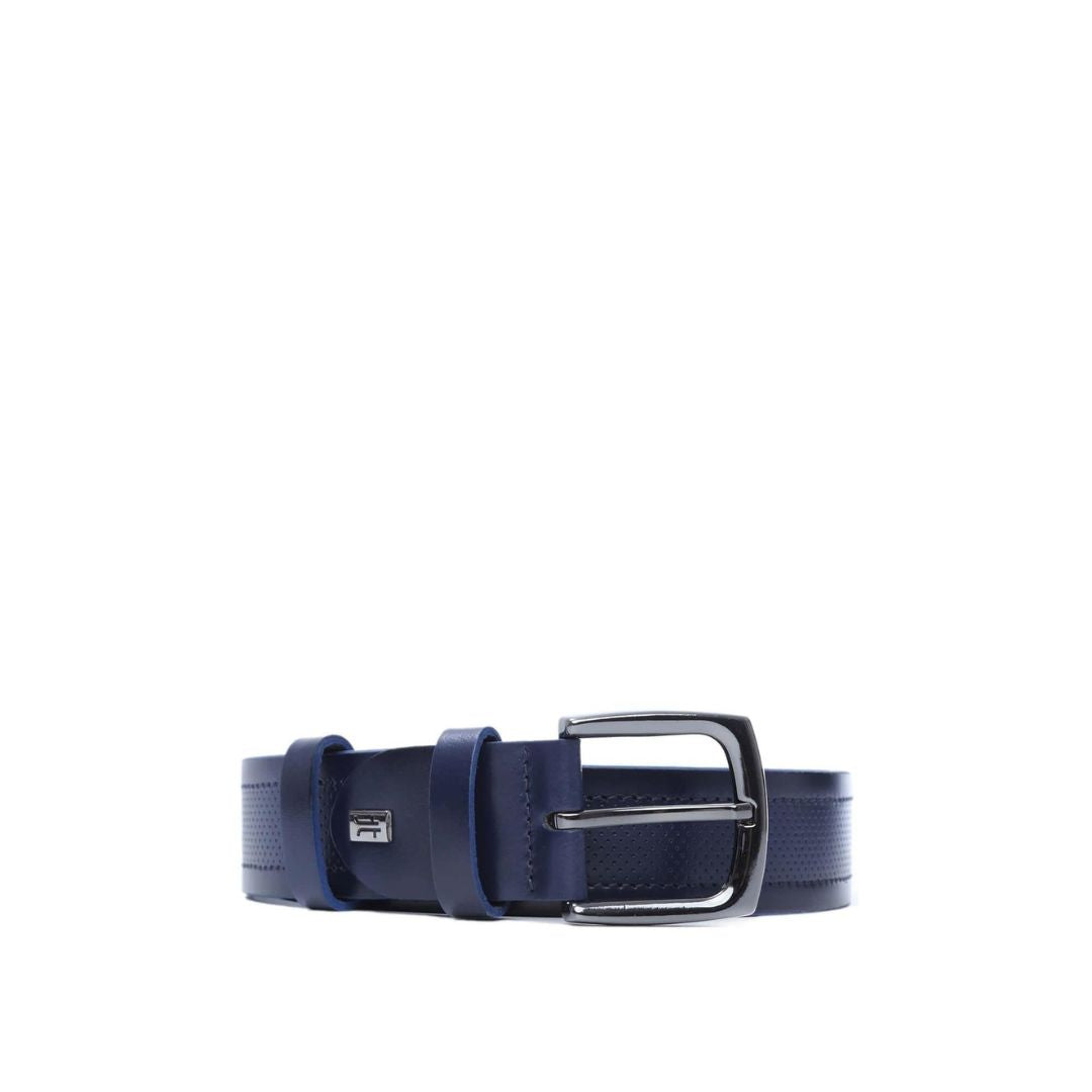 Madasat Navy Blue Men's Genuine Leather Sport Belt - 926 |