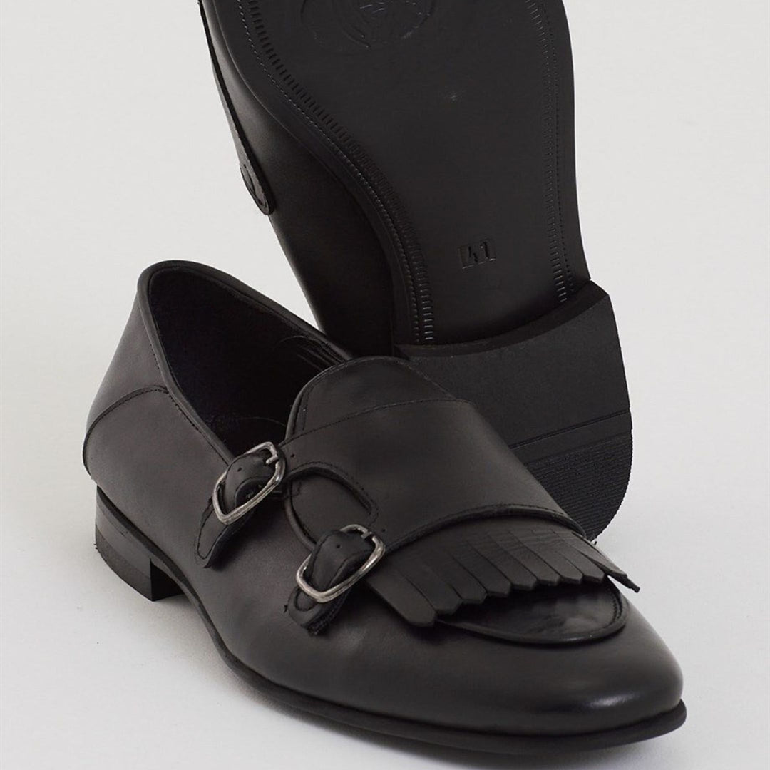 Madasat Black Leather Loafer - 712 |