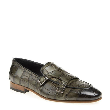 Madasat grüner Leder-Loafer – 703 |