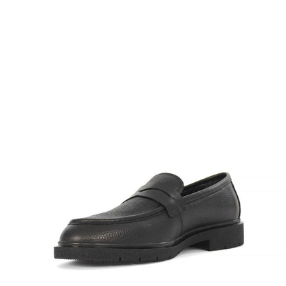 Madasat Black Leather Men's Shoes - 886 |