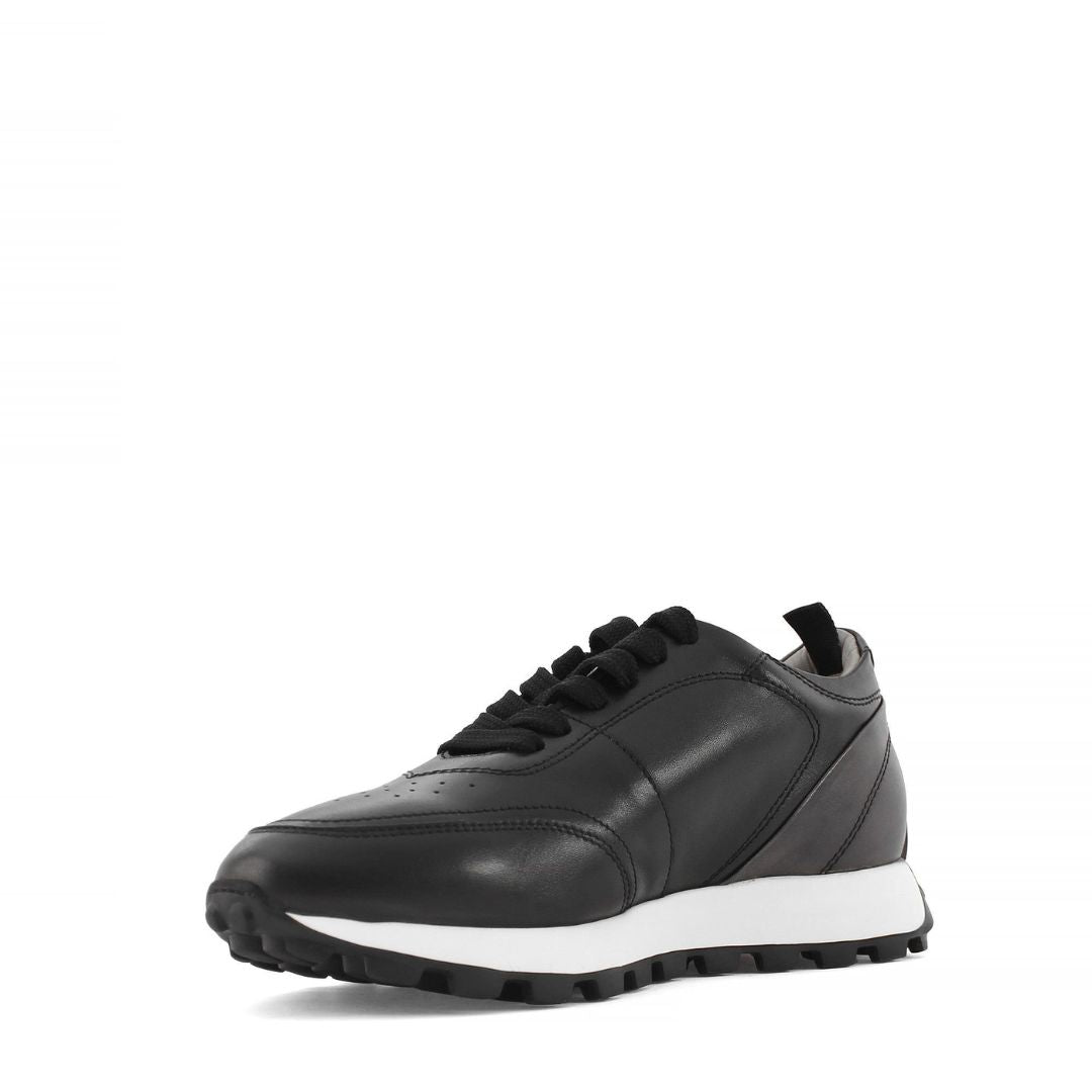 Madasat Black Leather Men's Shoes - 884 |