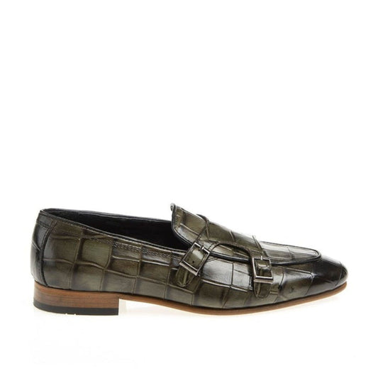 Madasat grüner Leder-Loafer – 703 |