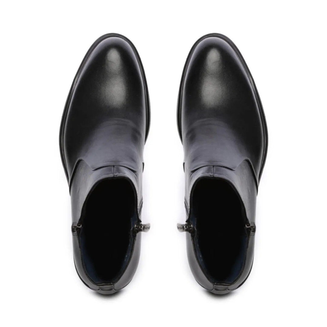Klassische Madasat-Stiefel aus schwarzem Leder - 546 |