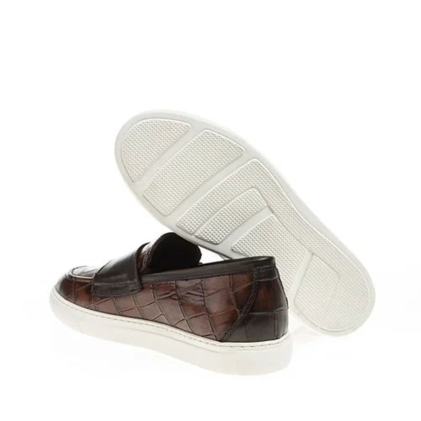 Madasat brauner Leder-Loafer – 410 |