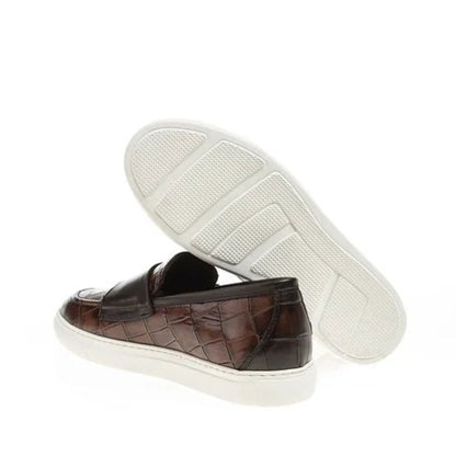 Madasat Brown Leather Loafer - 410 |