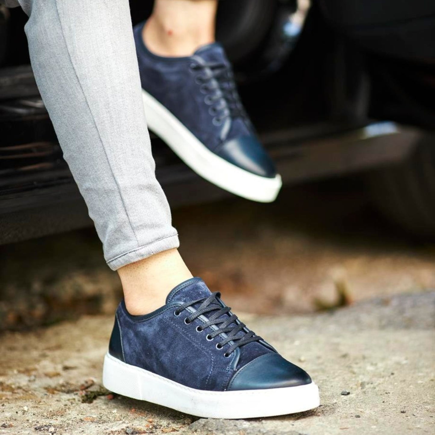 Madasat Navy Blue Casual Shoes - 686 |