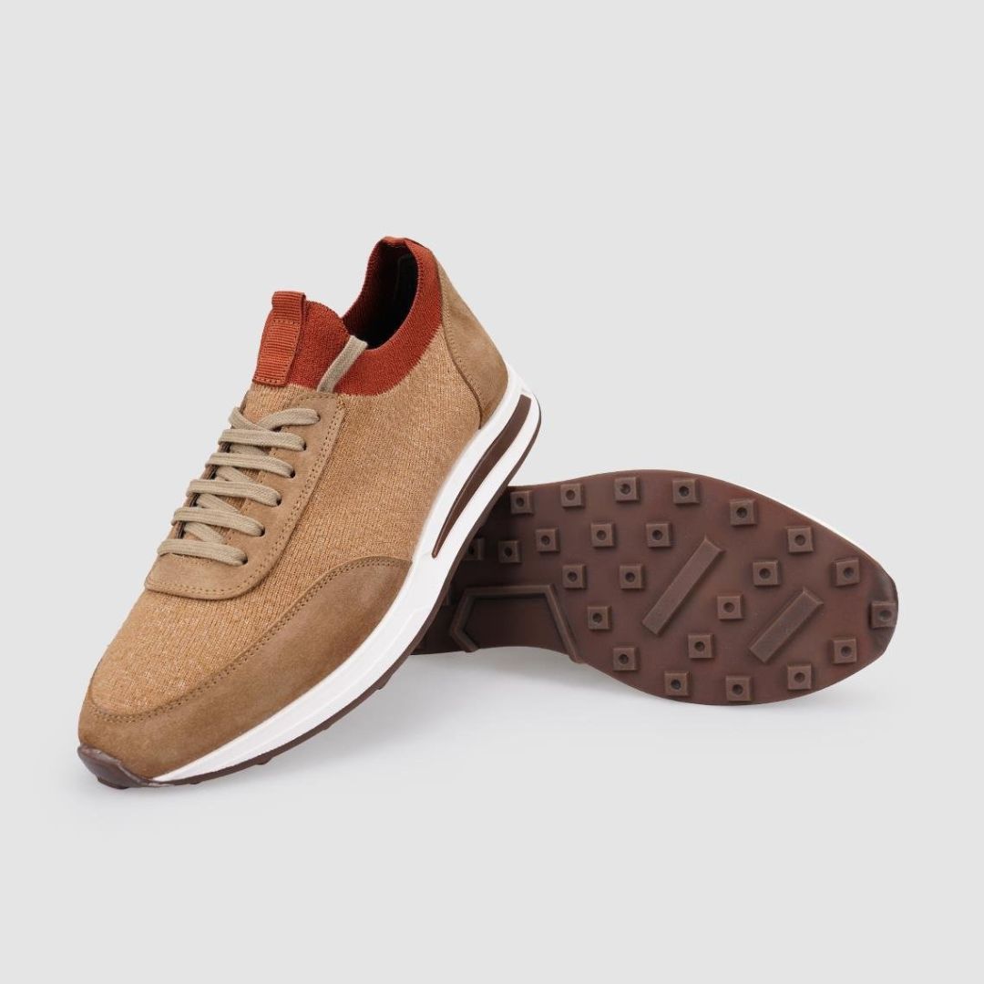 Madasat Tan Knitwear Men's Shoes - 880 |