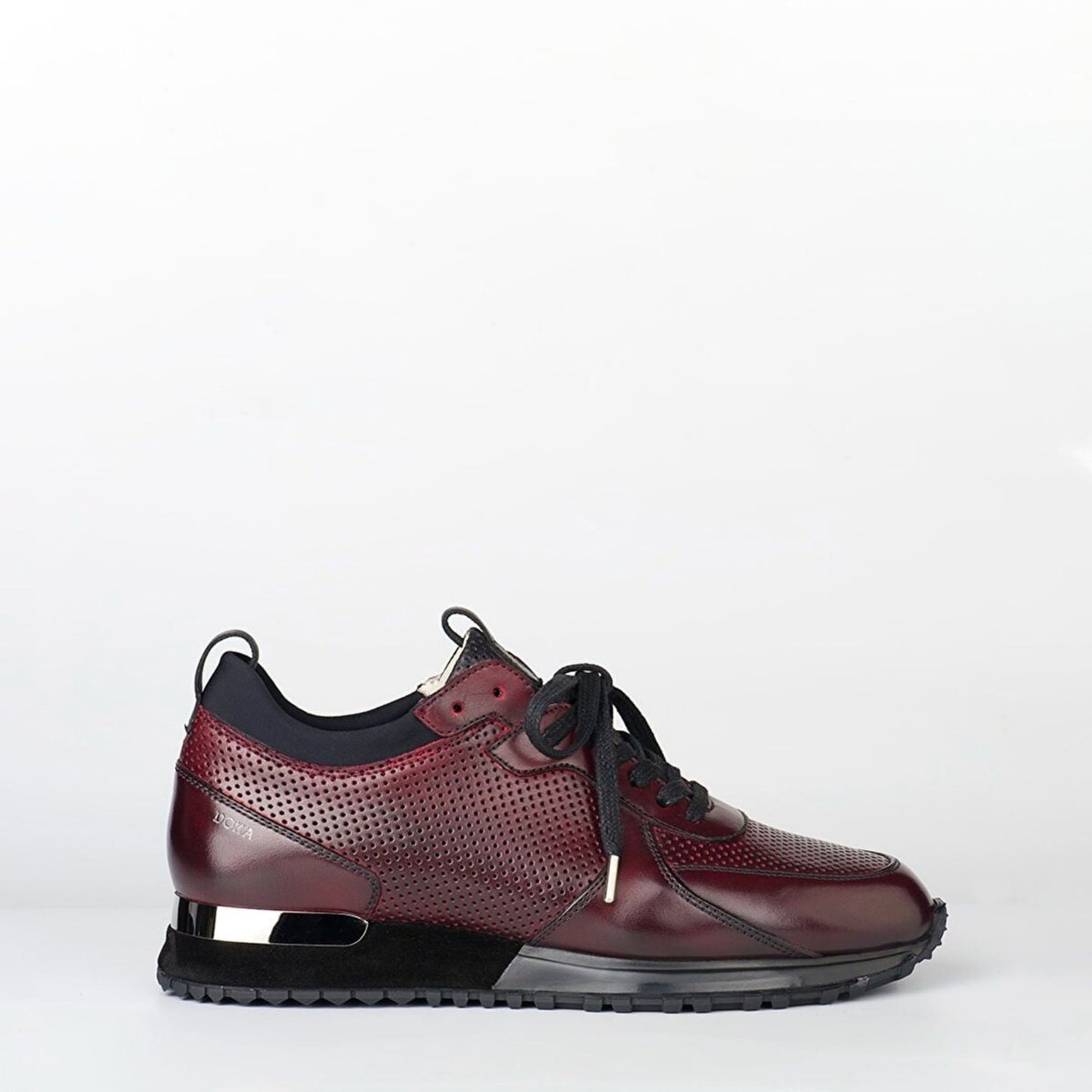 Madasat Burgundy Leather Sneakers - 393 |