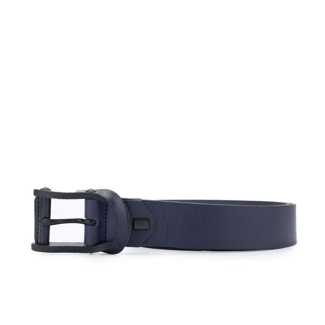 Madasat Navy Blue Men's Genuine Belt - 925 |