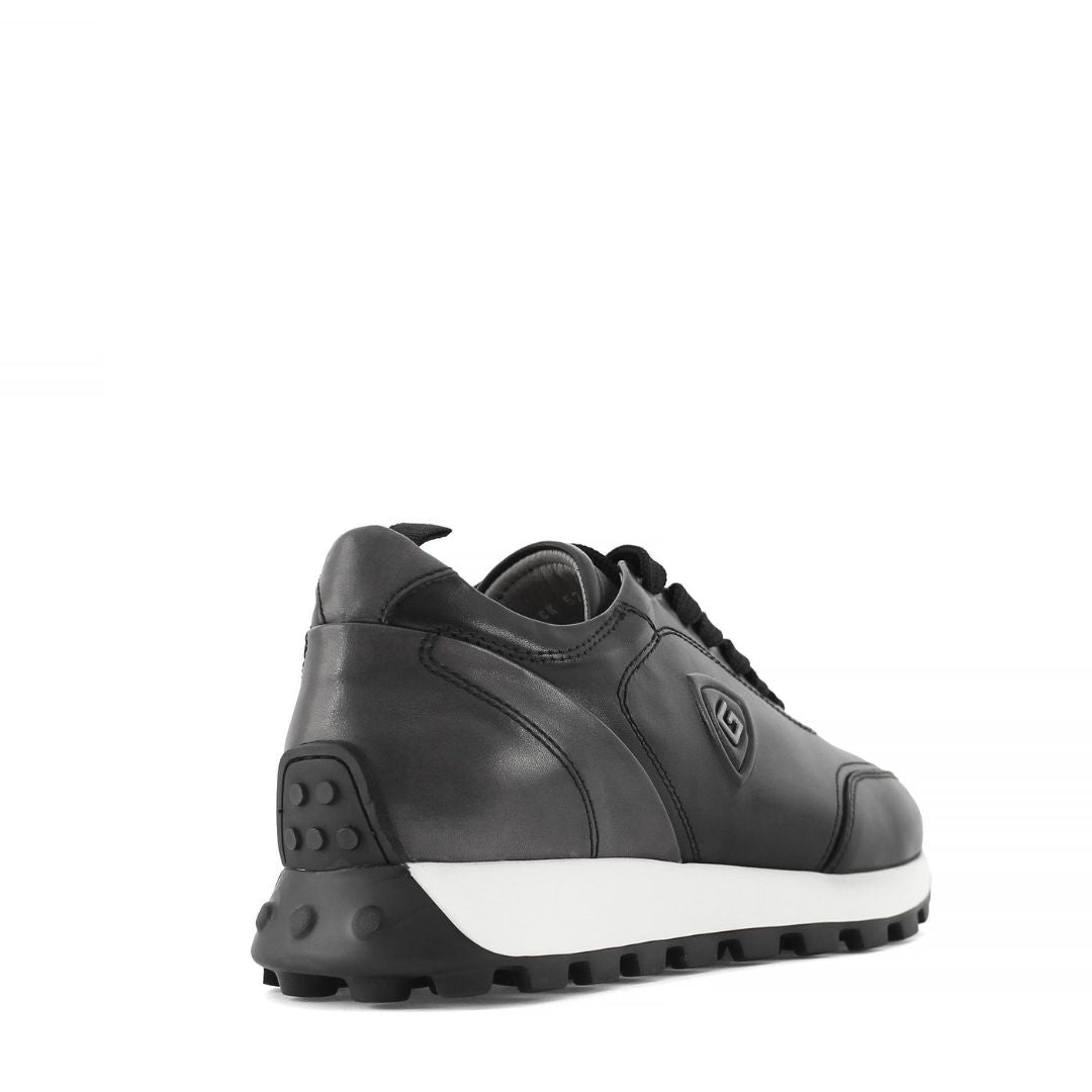 Madasat Black Leather Men's Shoes - 884 |