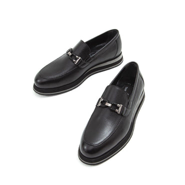 Madasat schwarzer Leder-Loafer – 599 | 