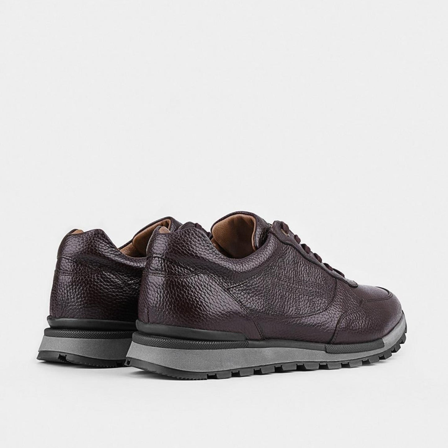 Madasat Brown Leather Casual Shoes - 648 |