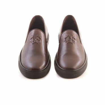 Madasat Brown Leather Casual Shoes - 607 |