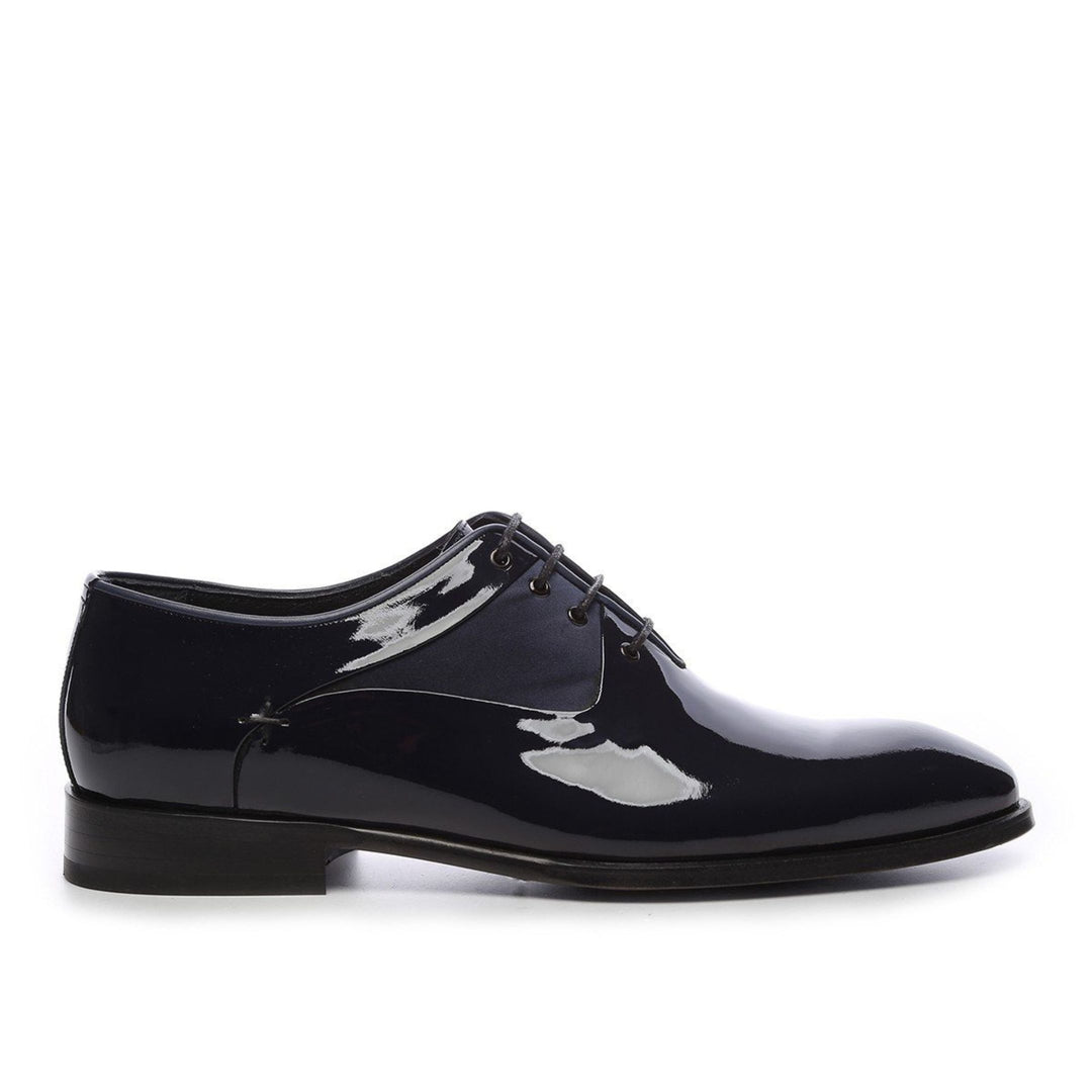 Madasat Navy Blue Leather Classic Shoes - 543 |